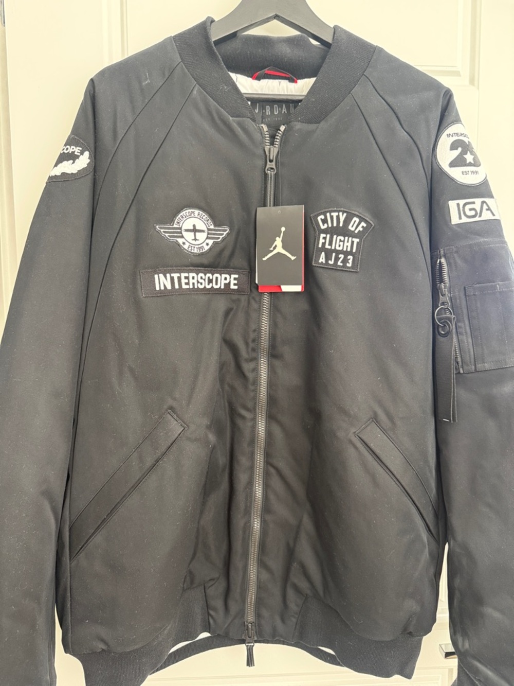 Jordan x Interscope Records City Of Fight AJ23 Bomber Jacket Limited XL